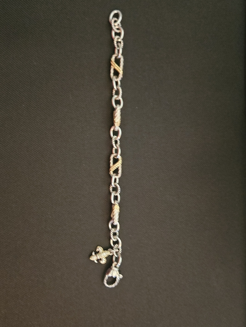 Judith Ripka Two-Tone Silver and Gold Link Bracelet - Women's Jewelry